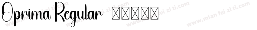 Oprima Regular字体转换